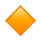 Small Orange Diamond emoji on Apple